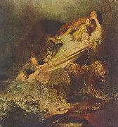Rembrandt van rijn The abduction of Proserpina oil